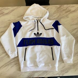 Quilted Adidas Pullover Hoodie